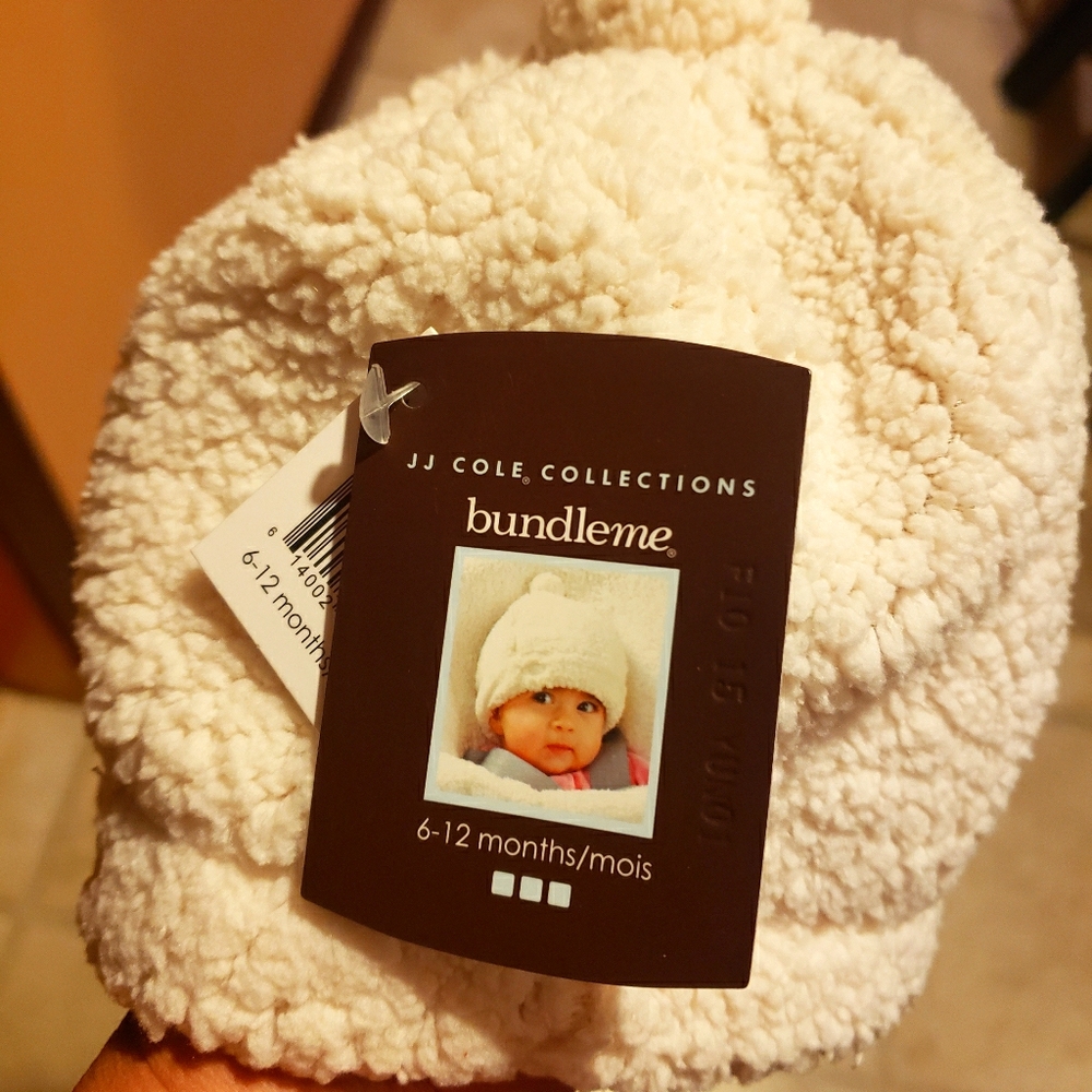 JJ Cole Winter Hat Cream 6-12 months